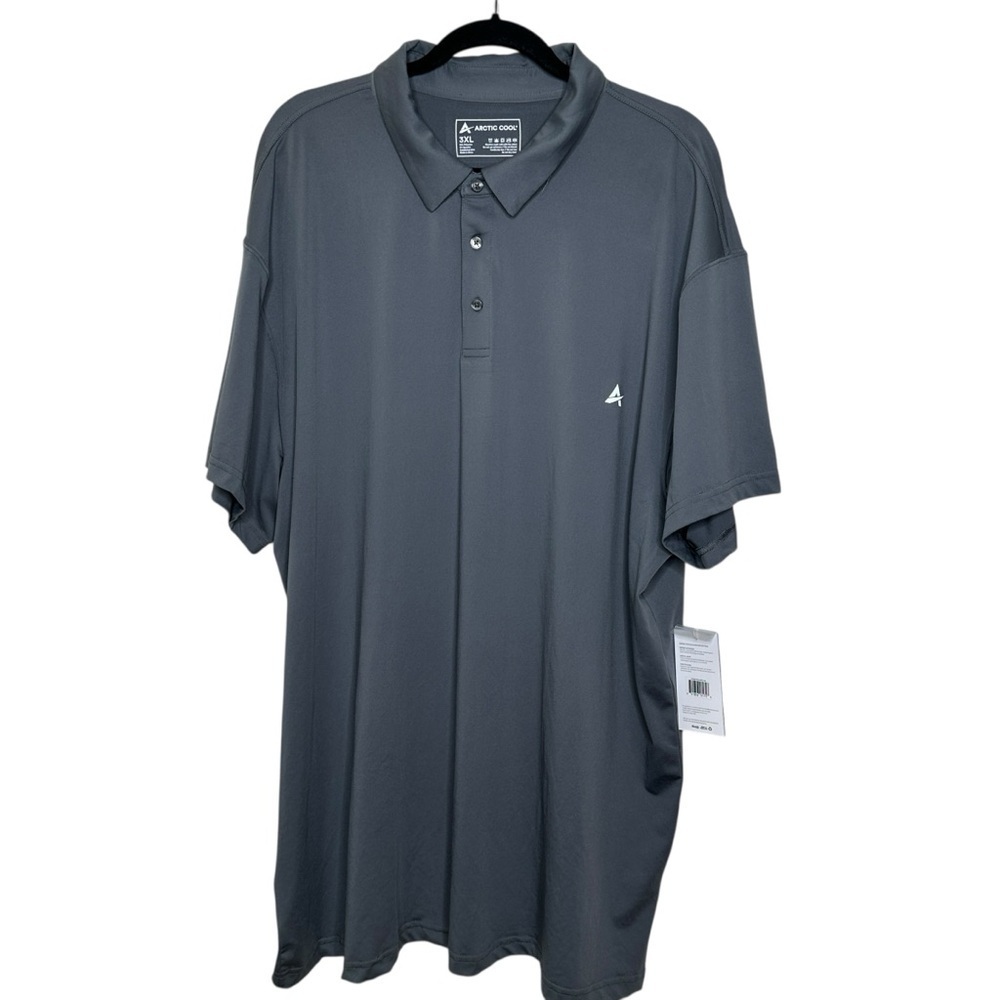 Arctic Cool Grey Cooling Moisture Wicking Polo NWT 3X